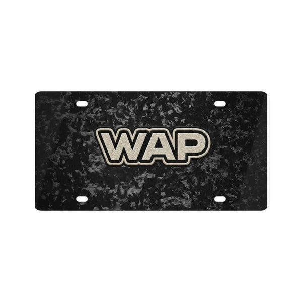 WAP vanity plate