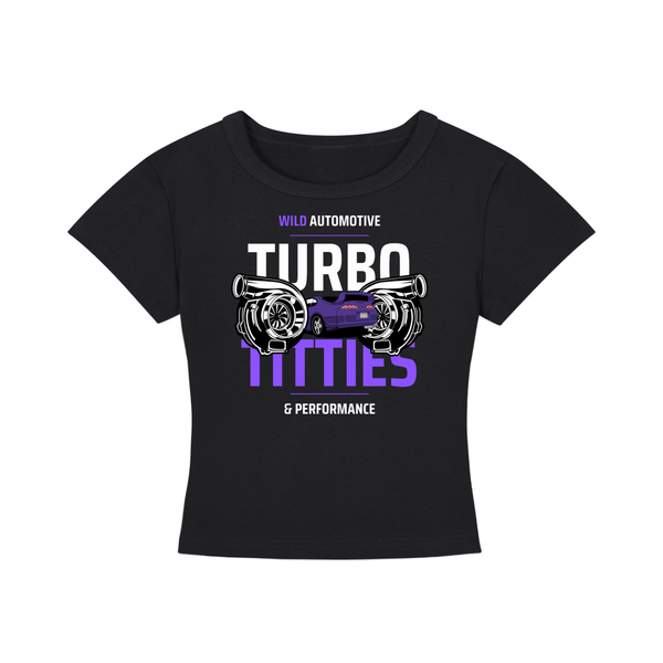 Turbo Titties Women's Crop Tee